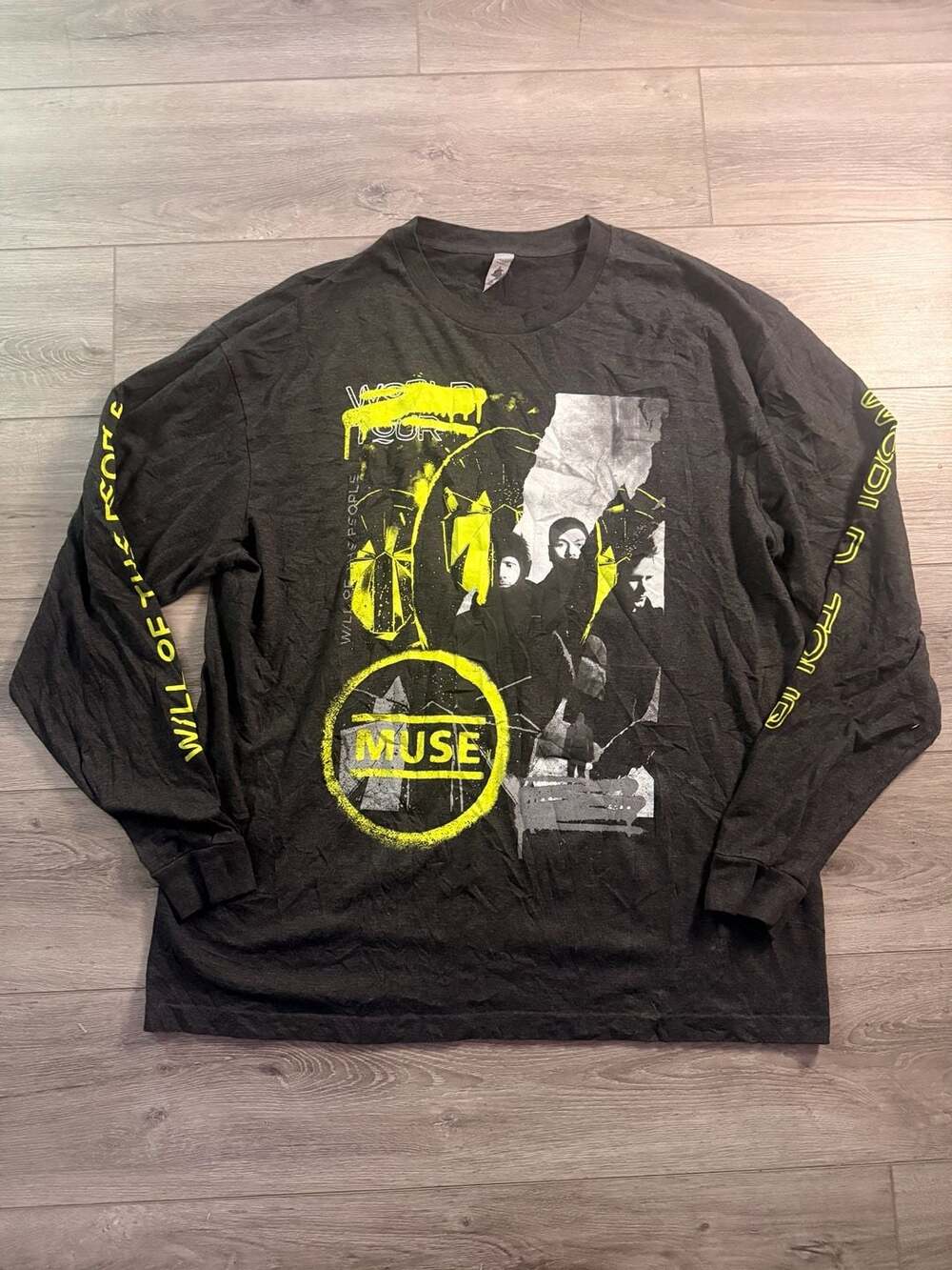 Muse Will of the People World Tour 2023 Black Long Sleeve Concert Shirt 2XL